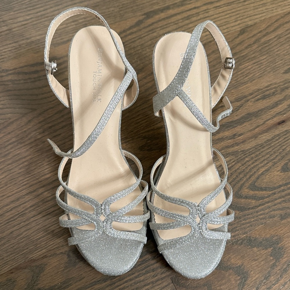 Silver dress heels